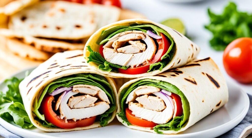 chicken souvlaki wraps